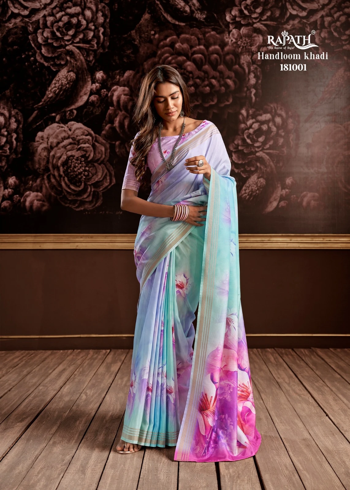 Rajpath Gangotri Pure Handloom Silk Wholesale Fancy Saree Catalog — Wholesale Sarees, MPA wholesale from Surat - Gallery Image 9